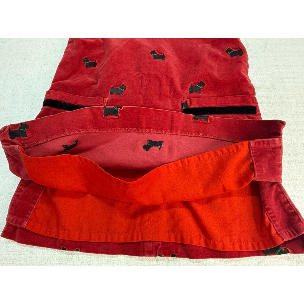 Vintage Lilly Pulitzer Dress Girls Size 5 Red Scotty Dog Pattern - Picture 9 of 9
